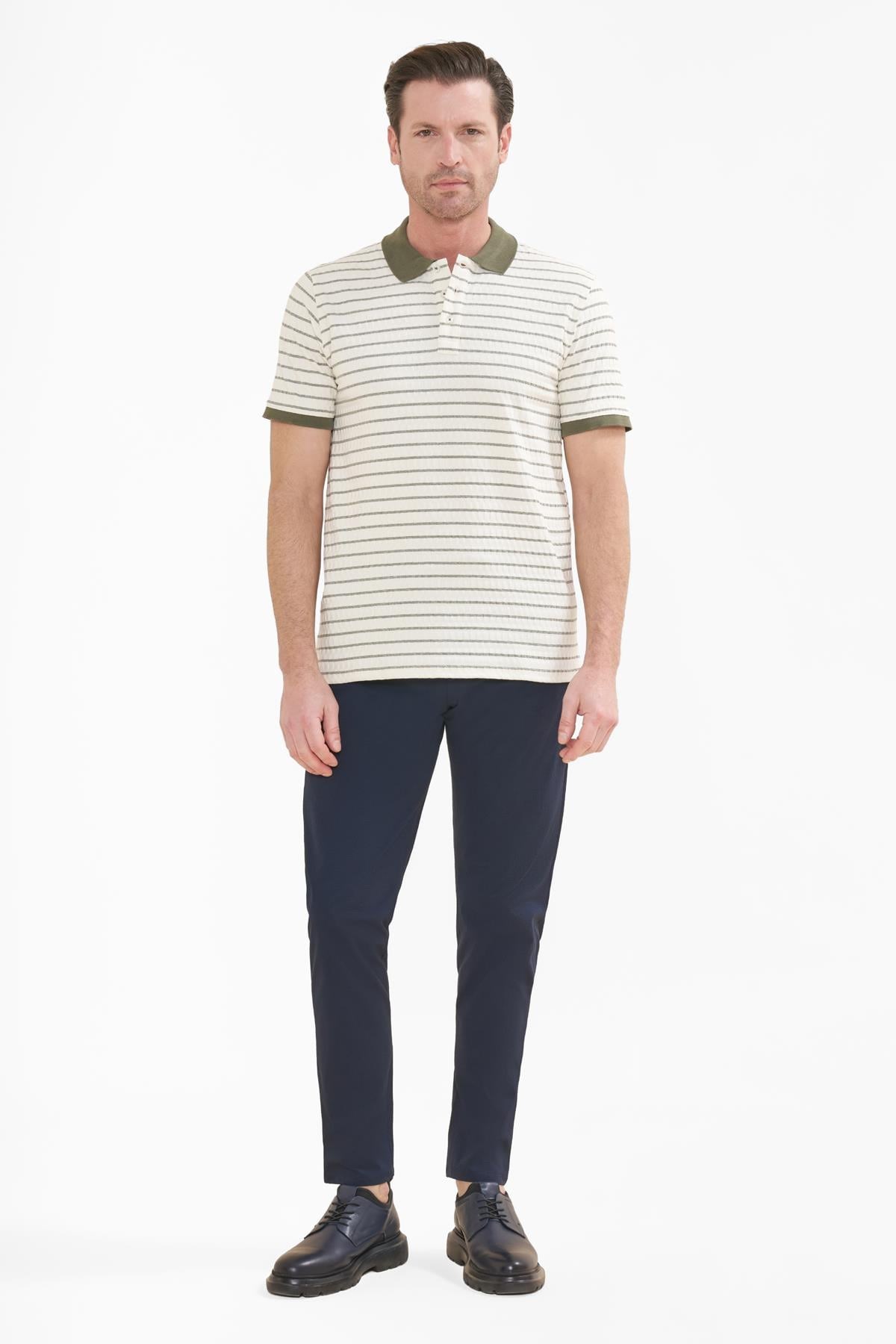 İntersivin  Polo Yaka Haki Tshirt - SD-06