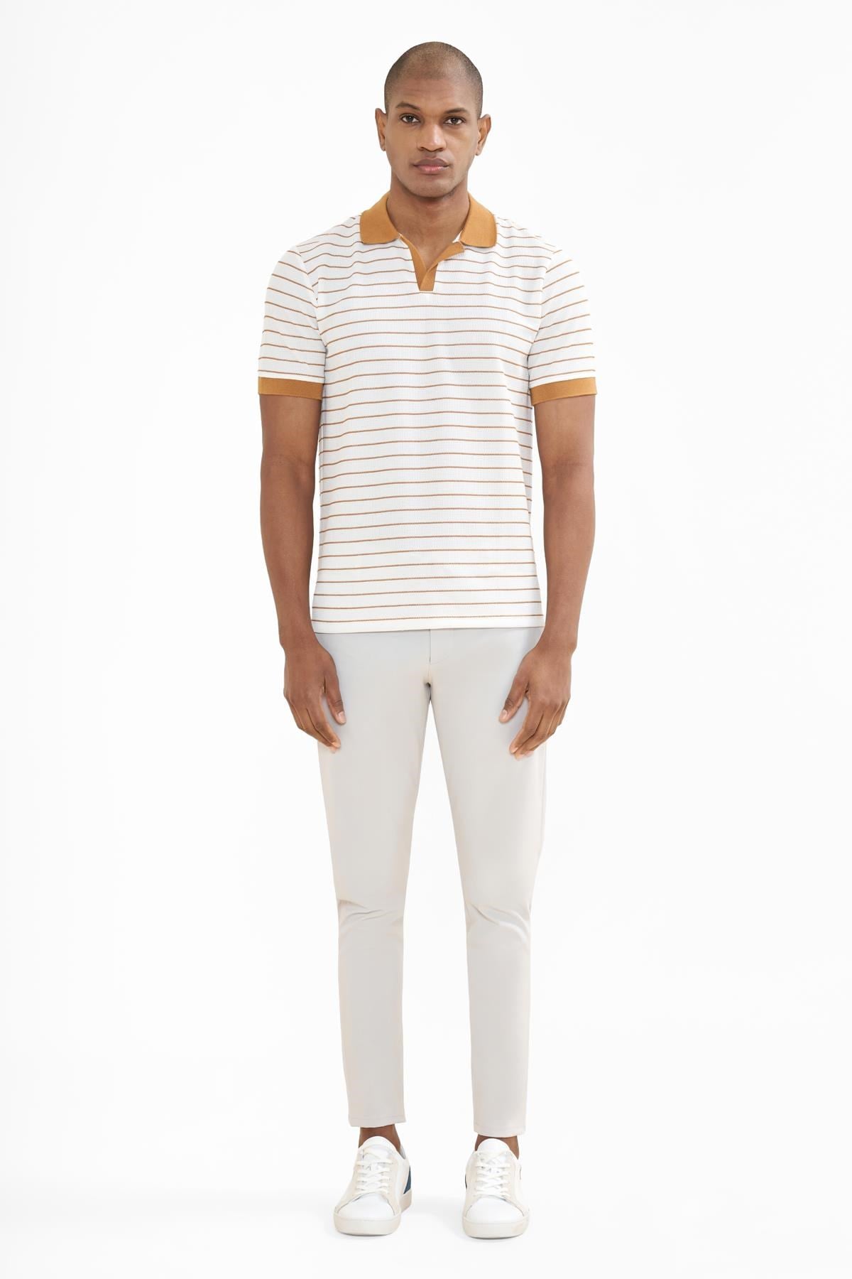 İntersivin  Polo Yaka Hardal Tshirt - SVŞ-02