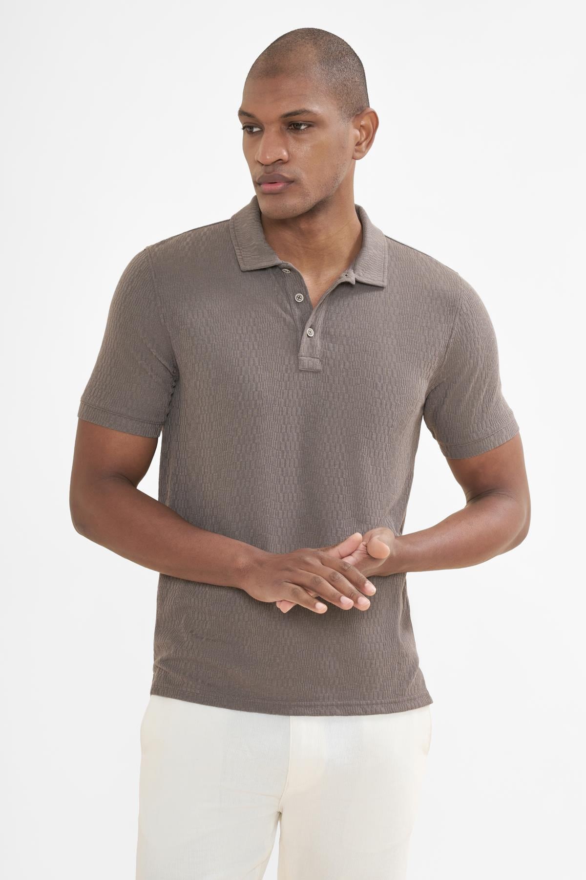 İntersivin  Polo Yaka Kül Tshirt - SD-05