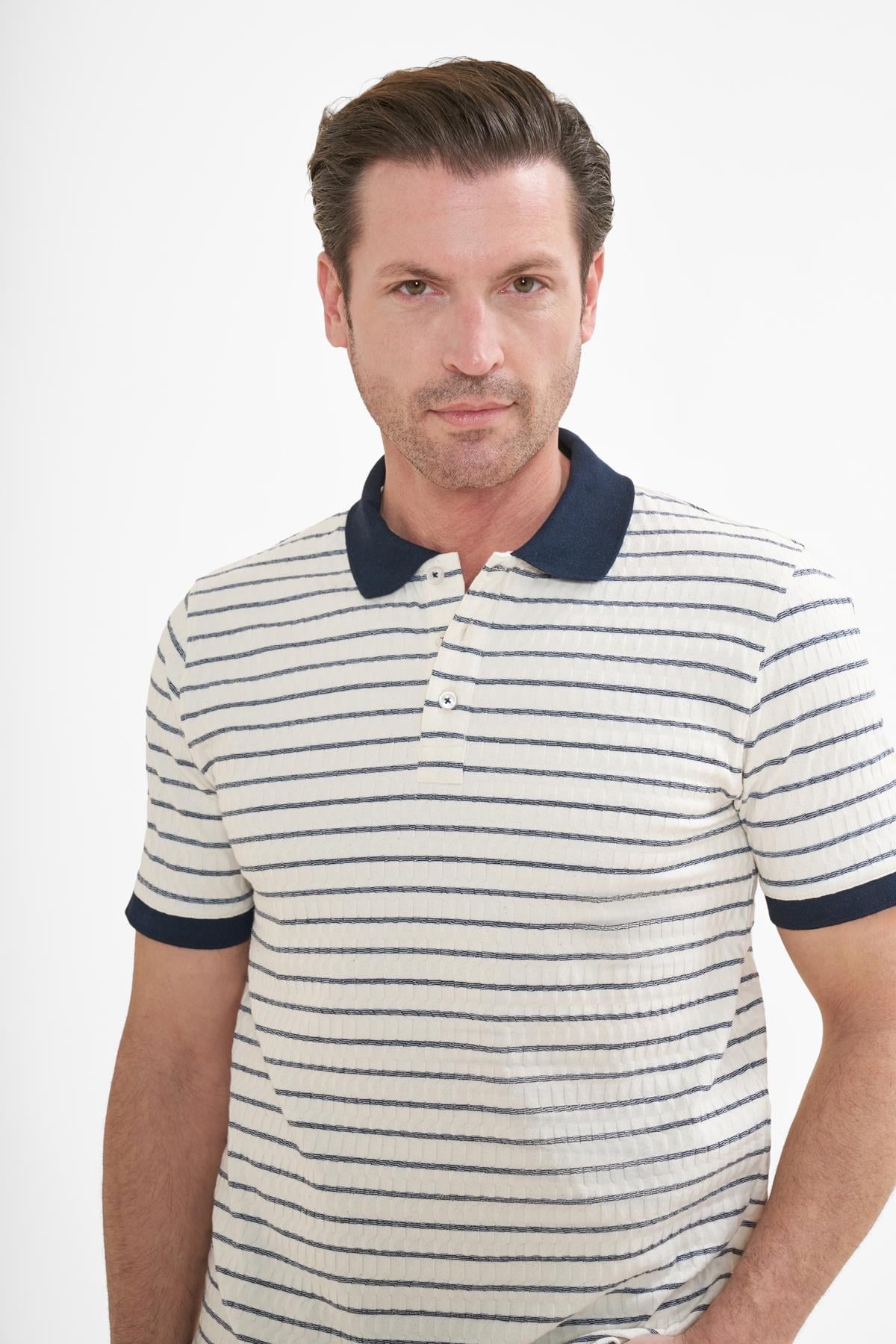 İntersivin  Polo Yaka Lacivert Tshirt - SD-06