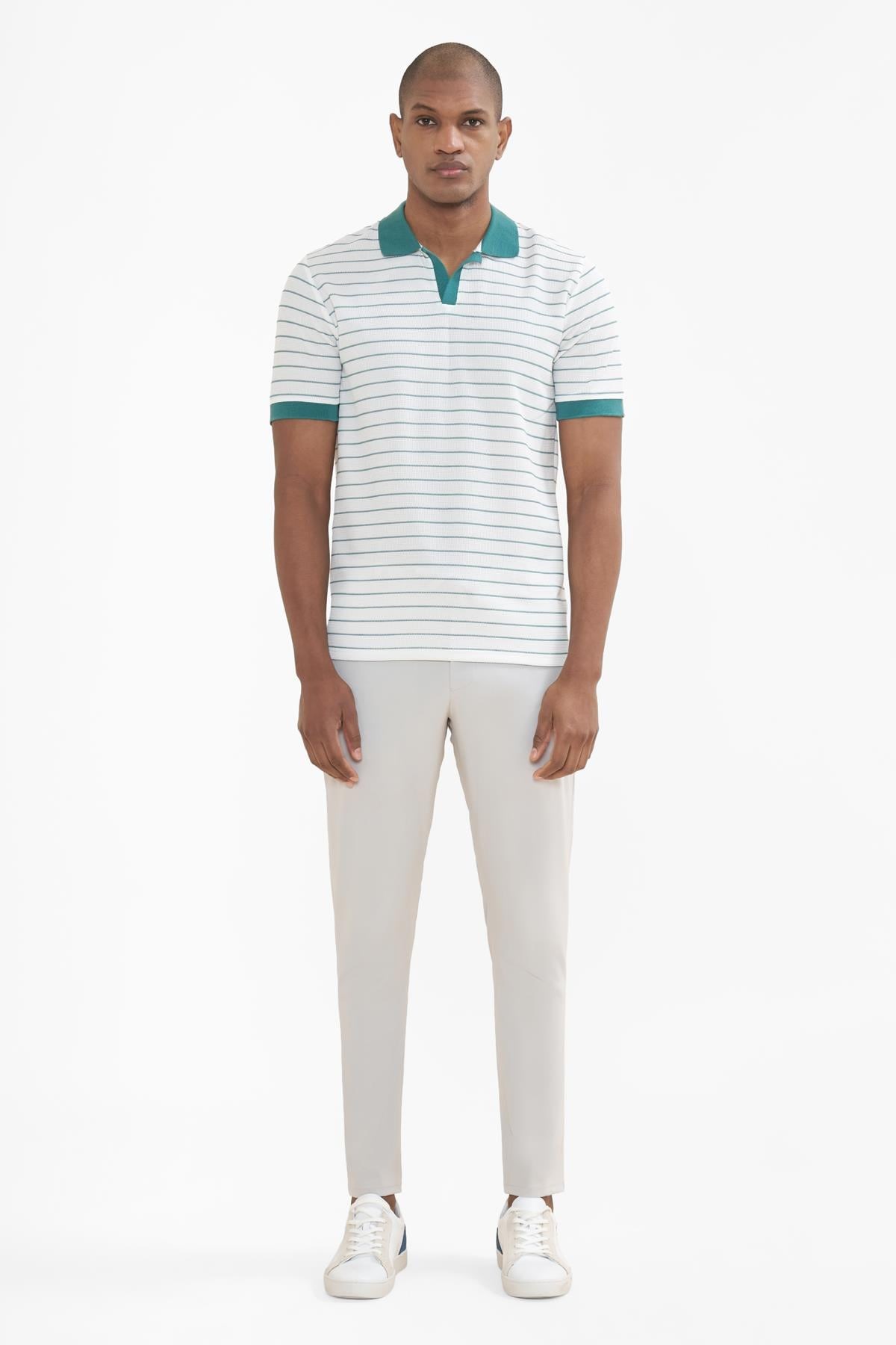İntersivin  Polo Yaka Petrol Tshirt - SVŞ-02