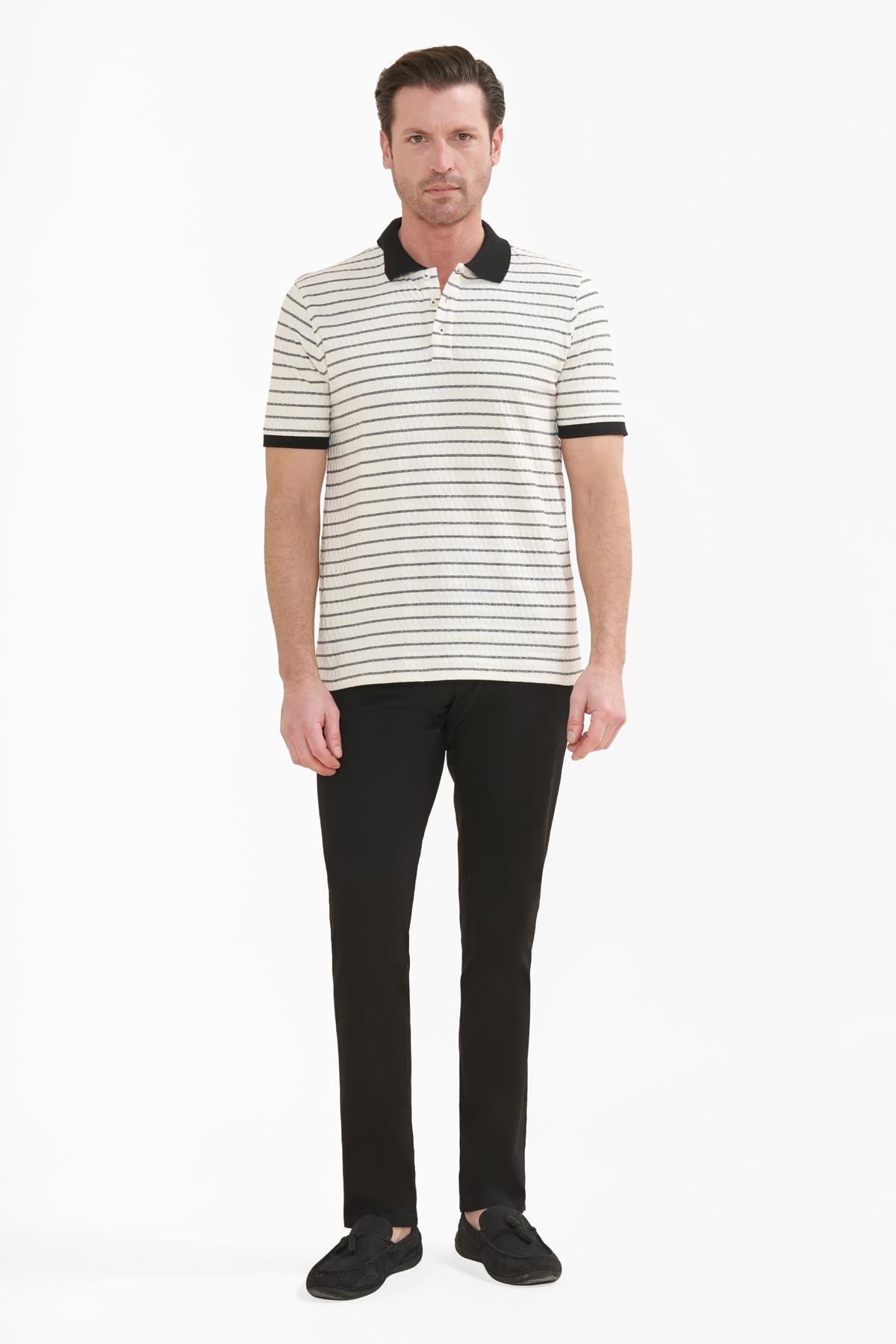 İntersivin  Polo Yaka Siyah Tshirt - SD-06