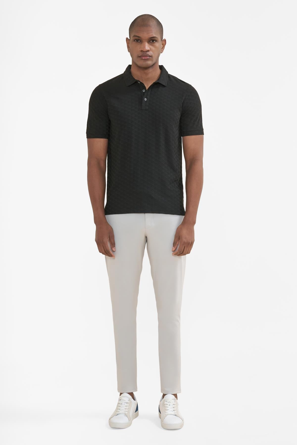 İntersivin  Polo Yaka Siyah Tshirt - SD-04