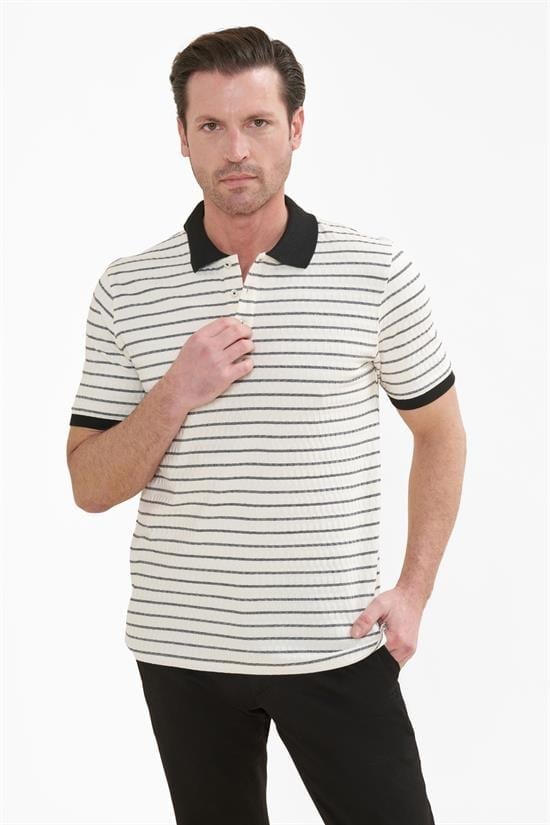 İntersivin  Polo Yaka Siyah Tshirt - SD-06