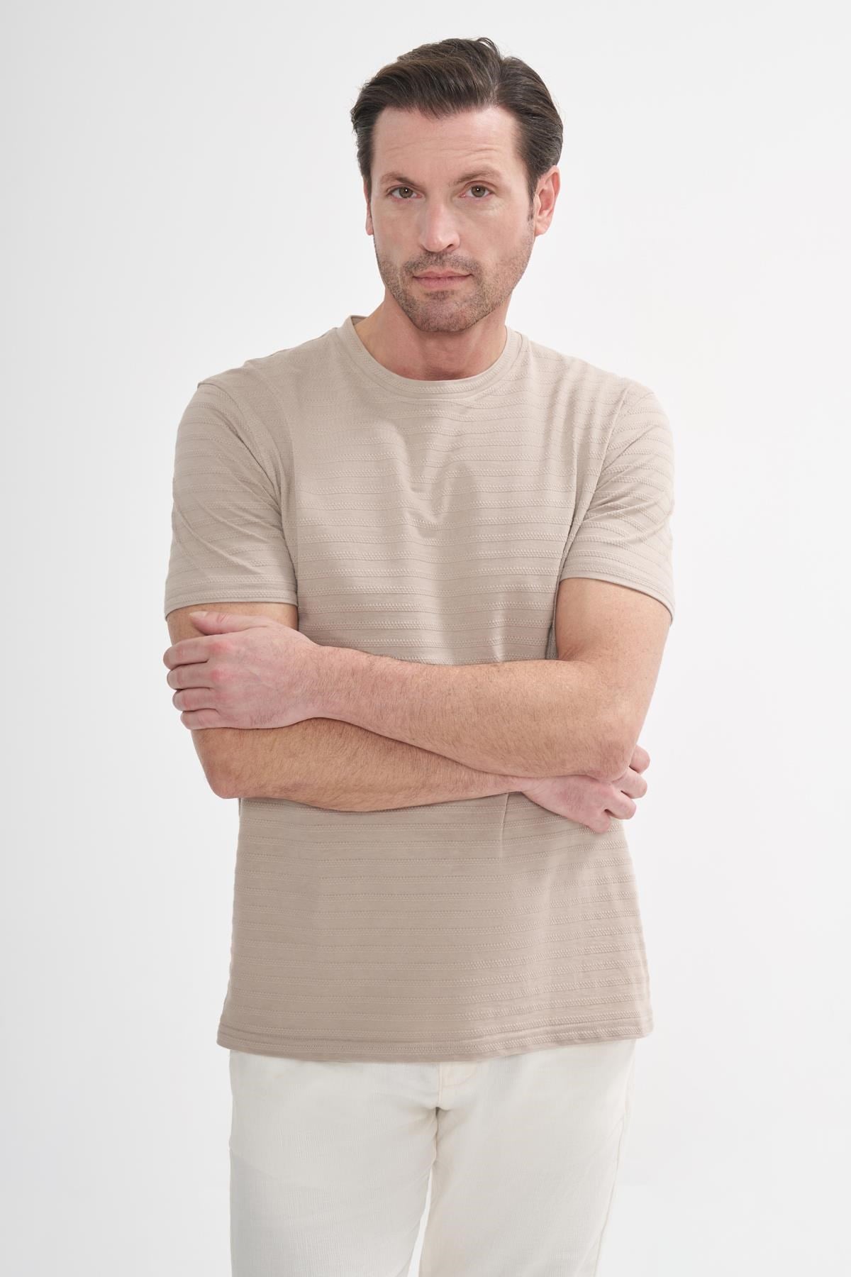 İntersivin Bej  T-Shirt - BRŞ-03