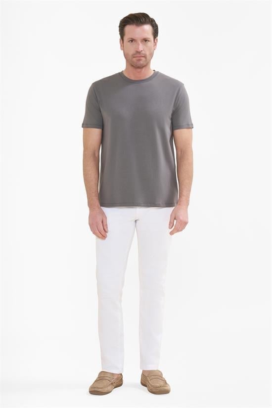 İntersivin Bisiklet Yaka Antrasit Tshirt - T13