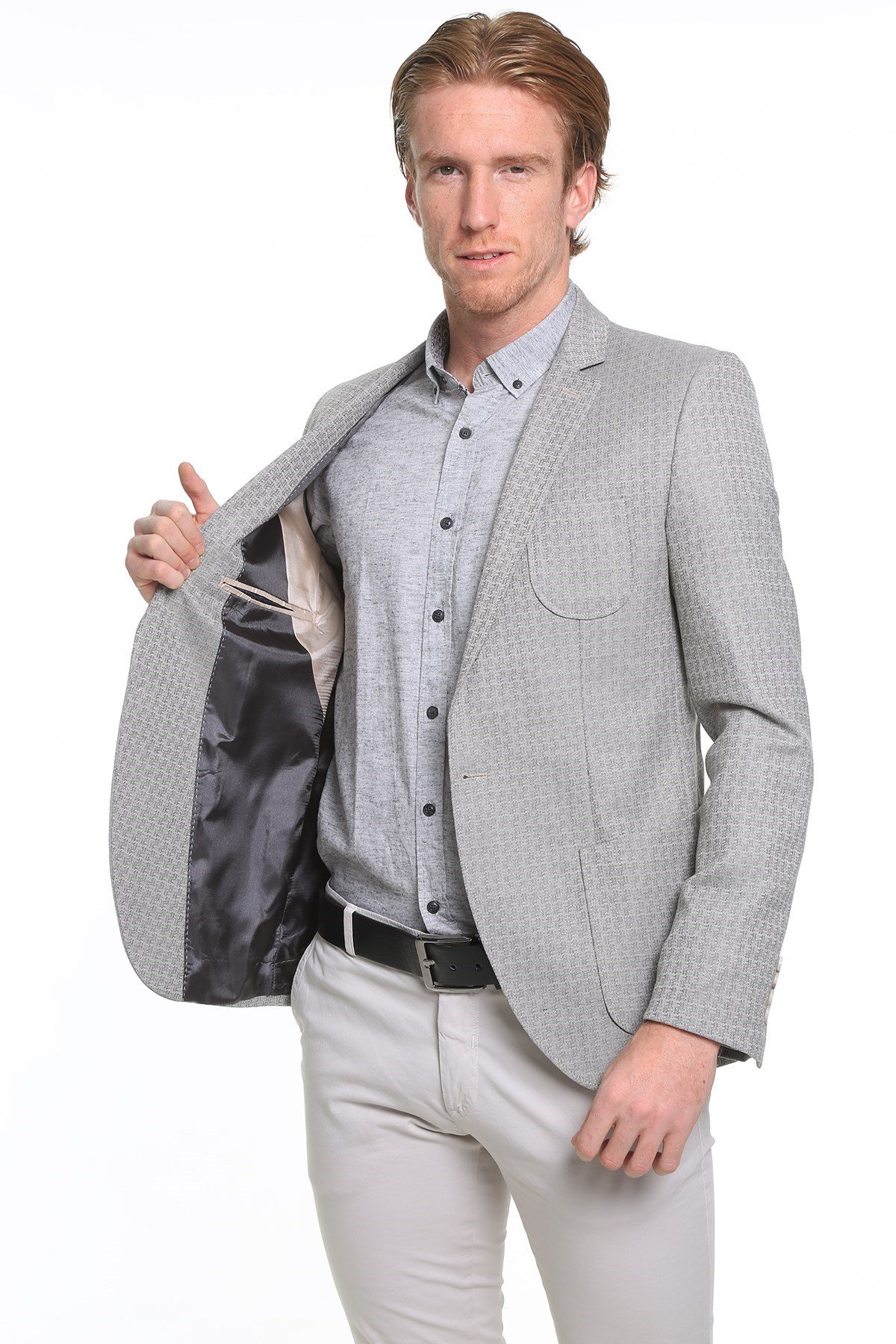 İntersivin Erkek Toprak 6 Drop Erkek Blazer Tek Ceket