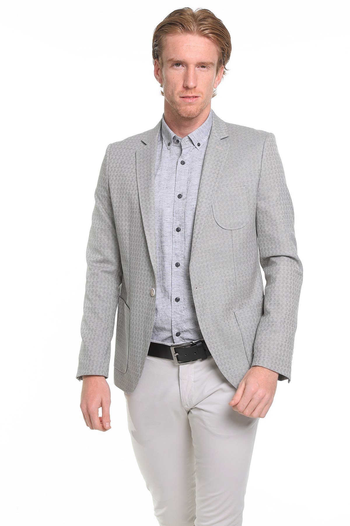 İntersivin Erkek Toprak 6 Drop Erkek Blazer Tek Ceket
