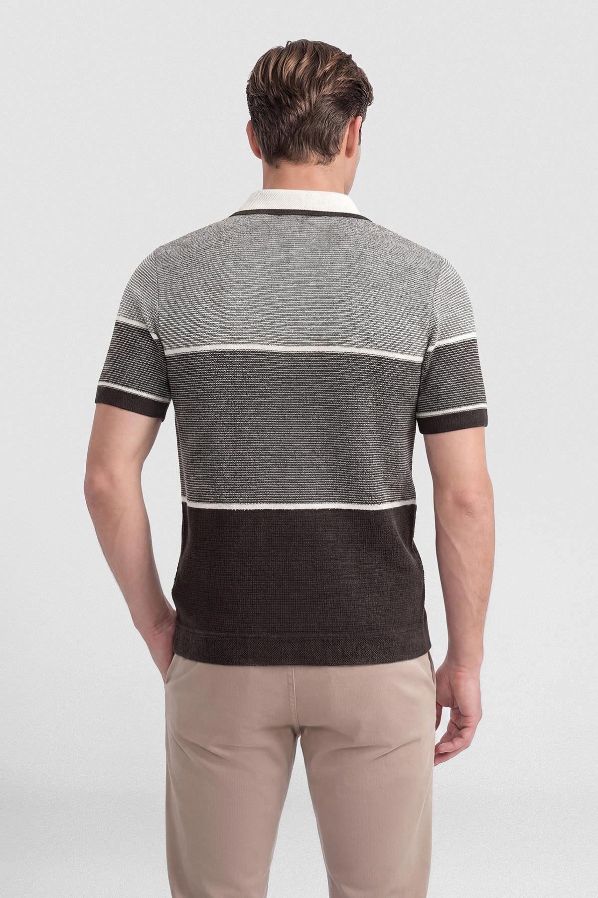 İntersivin Kahverengi Polo Yaka T-shirt - CY-1903