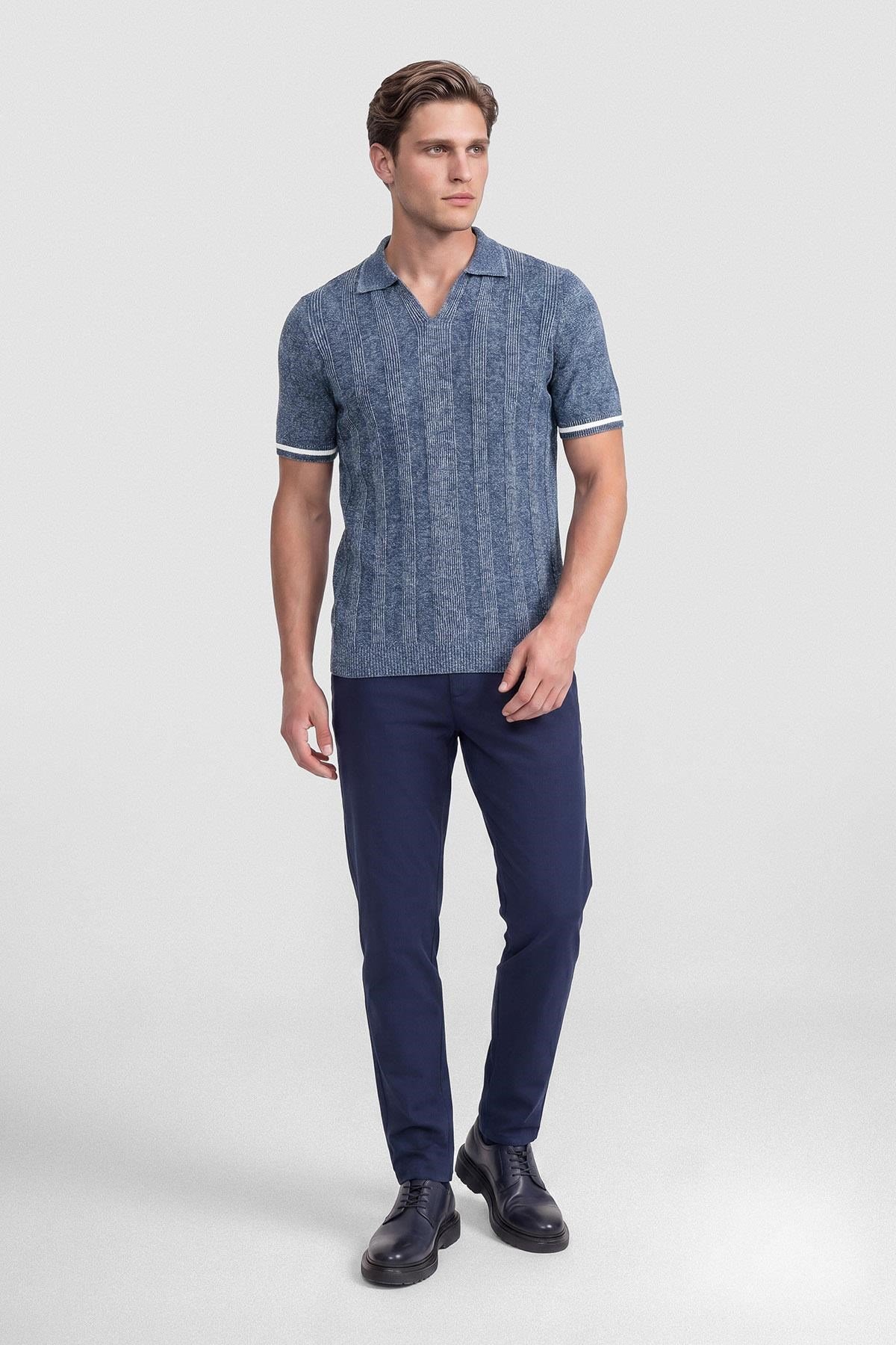 İntersivin Lacivert Polo Yaka T-shirt - CY-1913