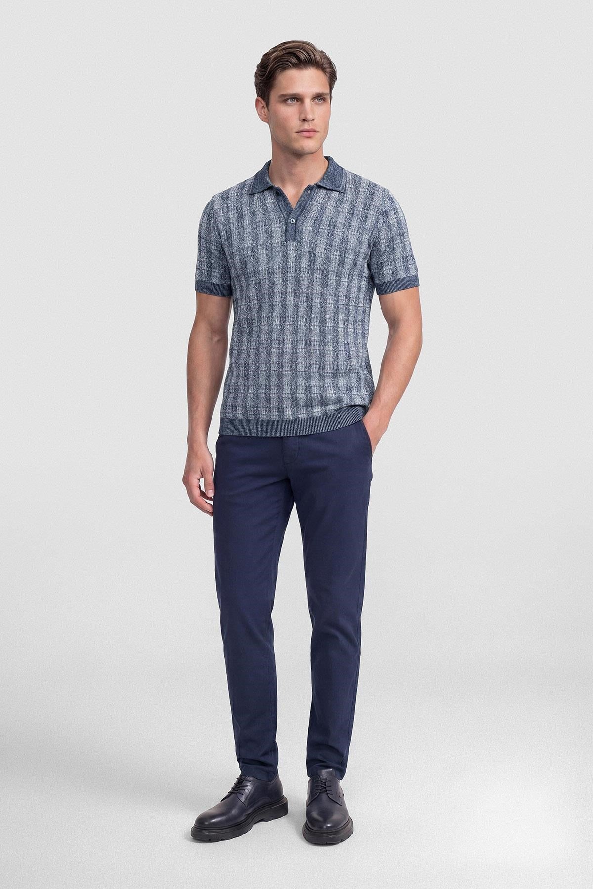 İntersivin Lacivert Polo Yaka T-shirt - CY-1914