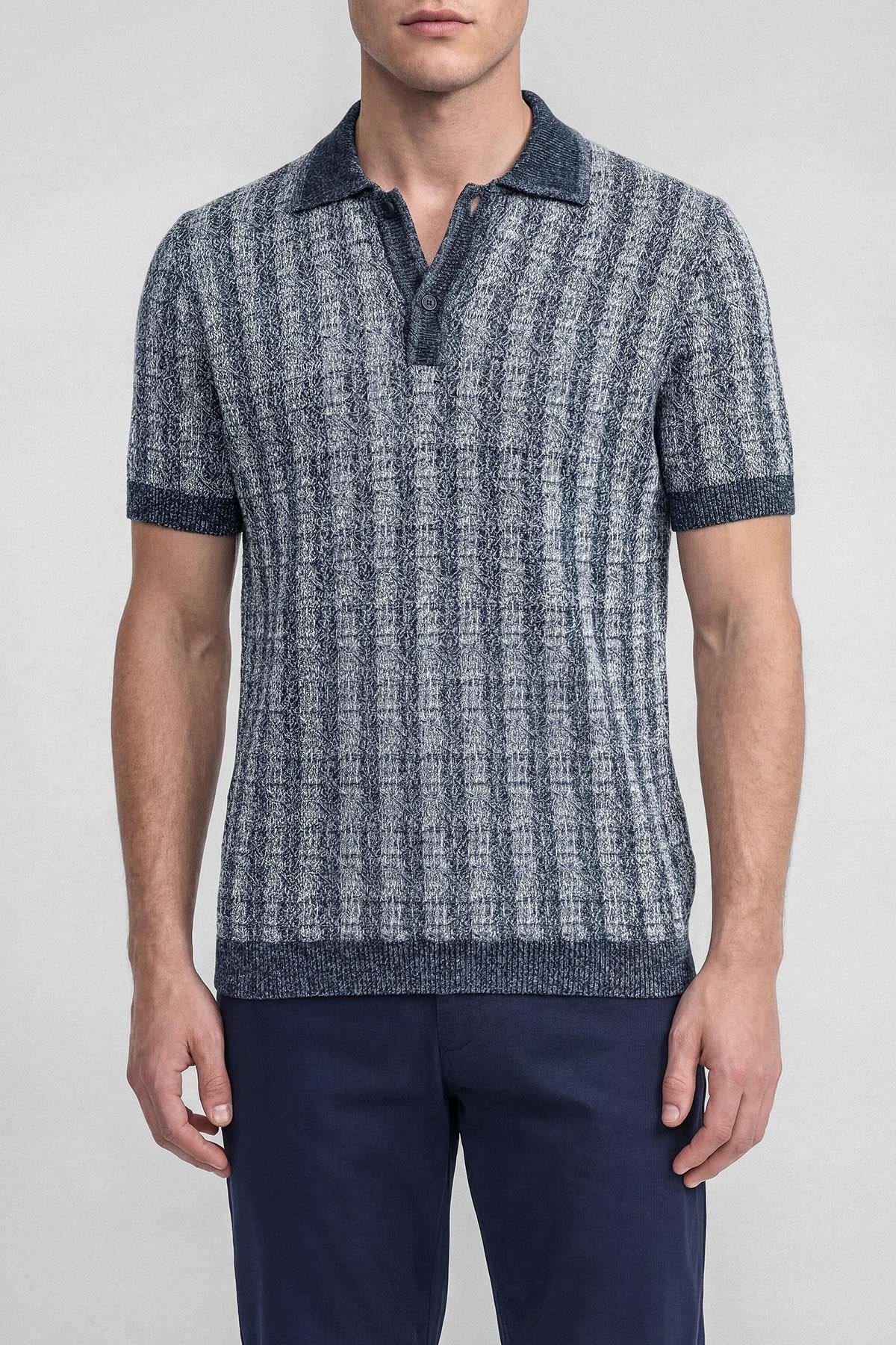 İntersivin Lacivert Polo Yaka T-shirt - CY-1914