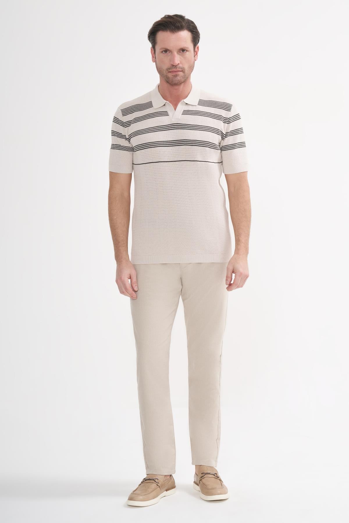 İntersivin Polo Yaka Beyaz Tshirt - SY-11