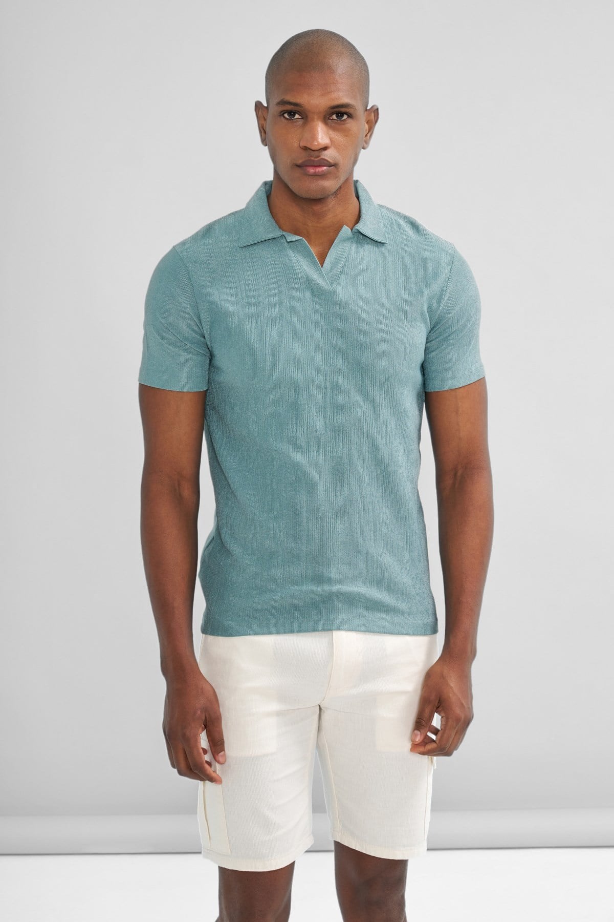 İntersivin Polo Yaka Çağla Tshirt - SVŞ-01