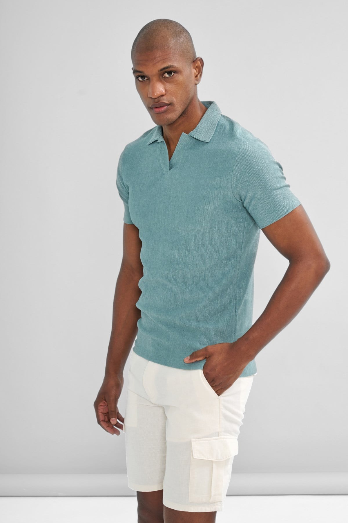 İntersivin Polo Yaka Çağla Tshirt - SVŞ-01
