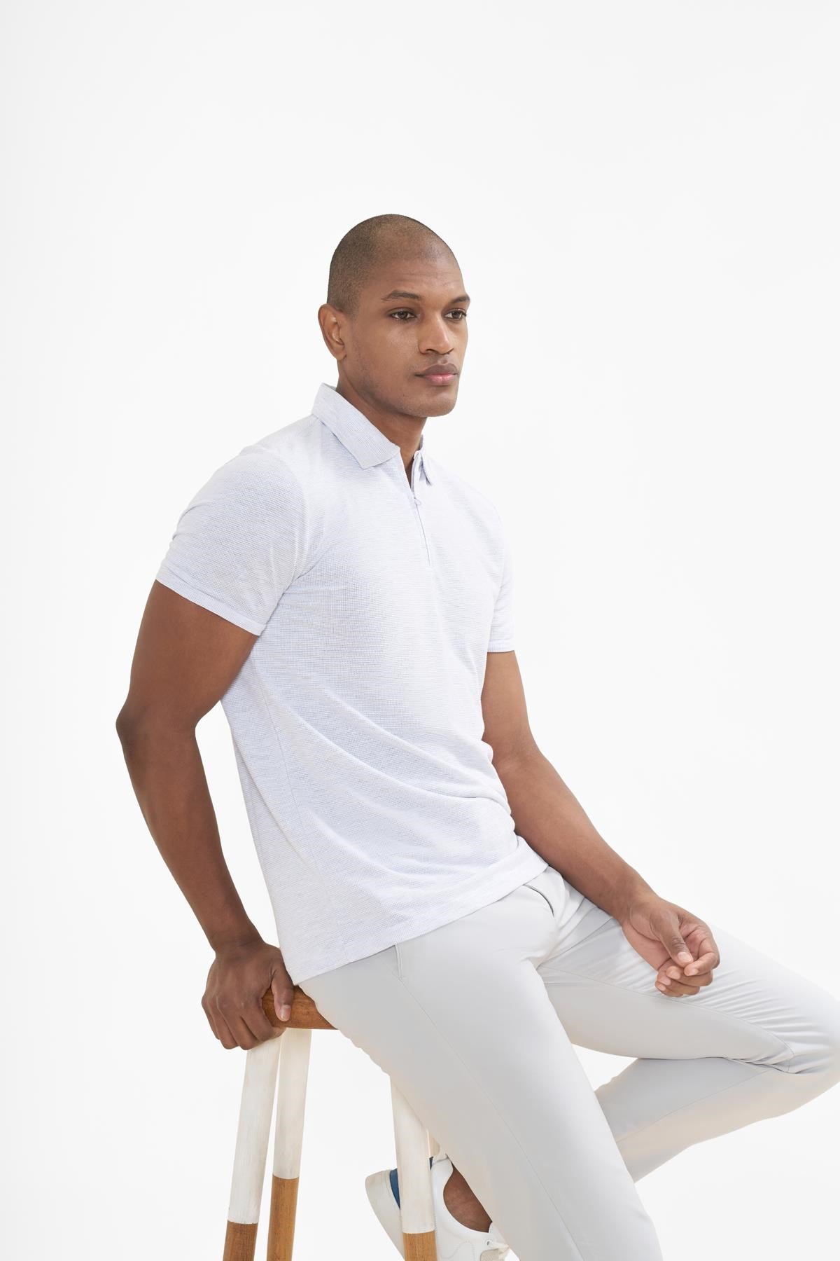 İntersivin Polo Yaka Gri Tshirt - SD-02