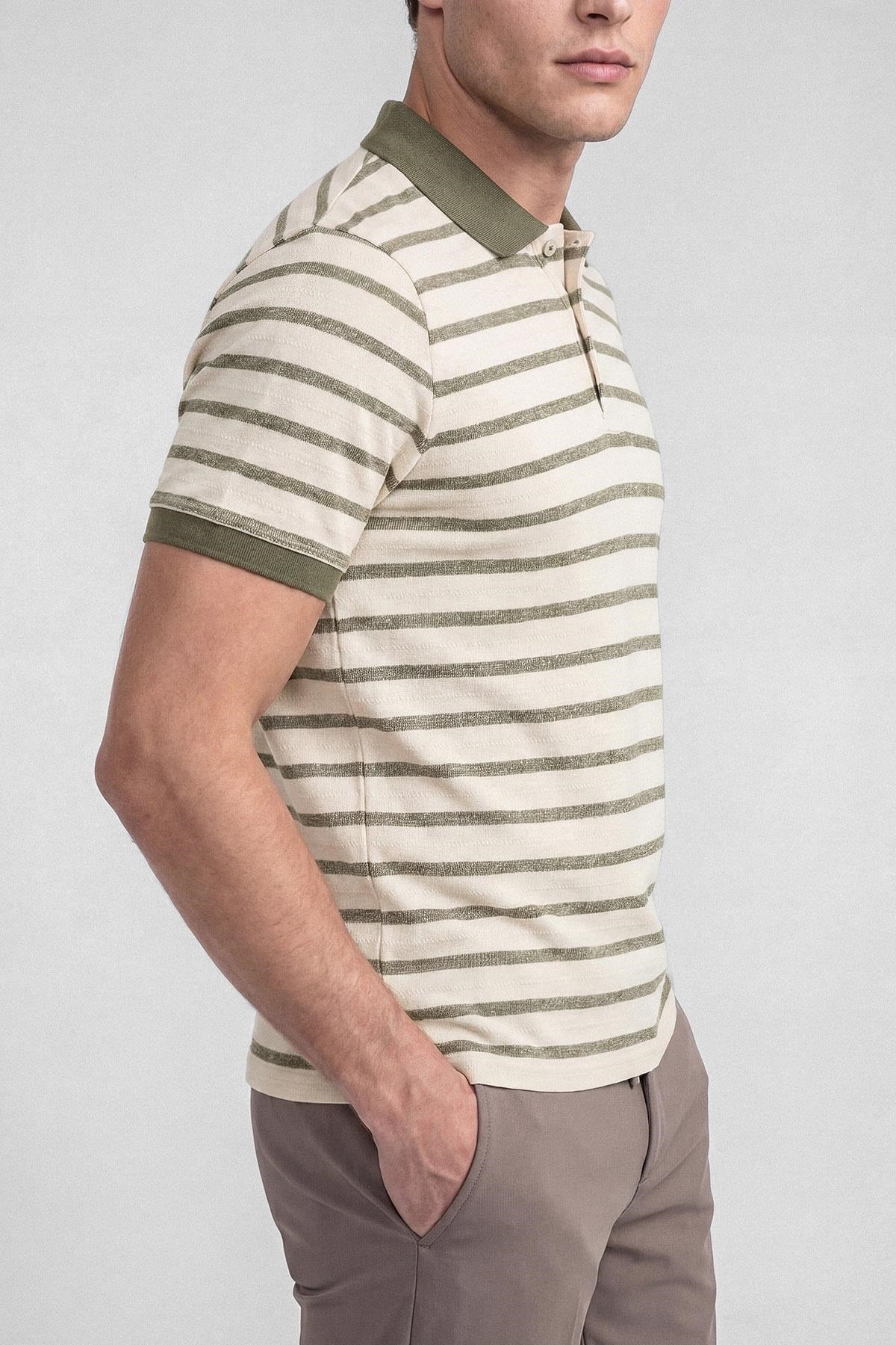 İntersivin Polo Yaka Haki T-shirt - SD-08