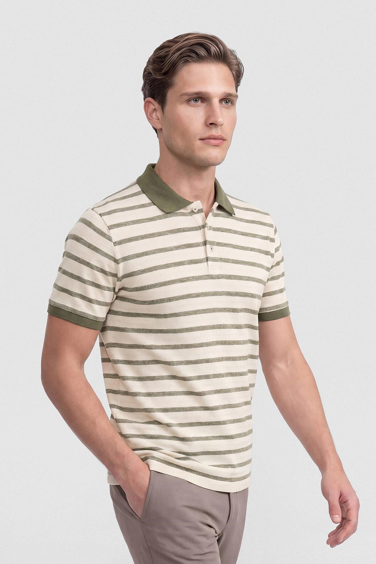 İntersivin Polo Yaka Haki T-shirt - SD-08