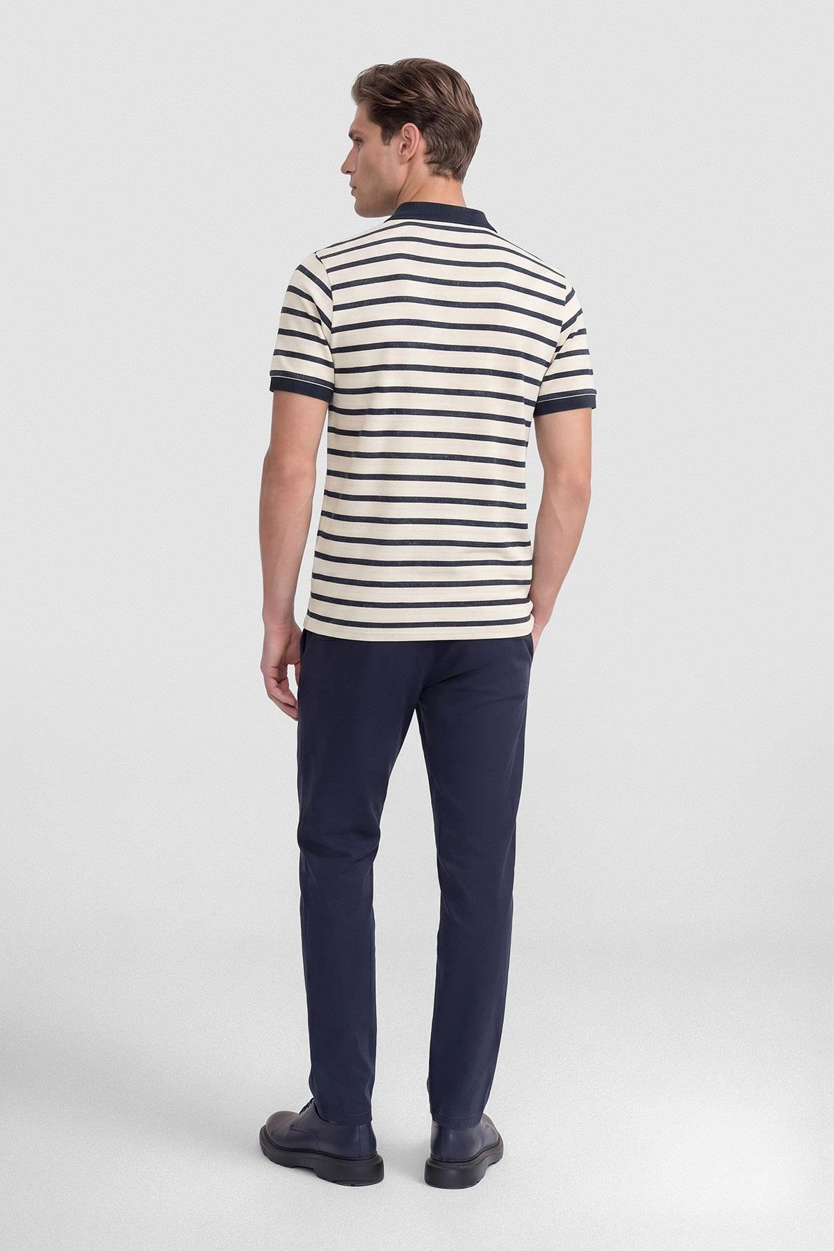 İntersivin Polo Yaka İndigo T-shirt - SD-08