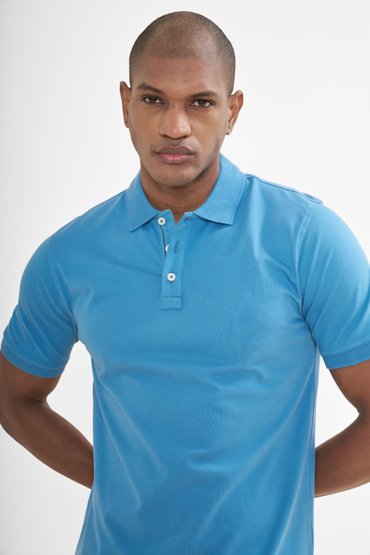 İntersivin Polo Yaka İndigo Tshirt - SD-01