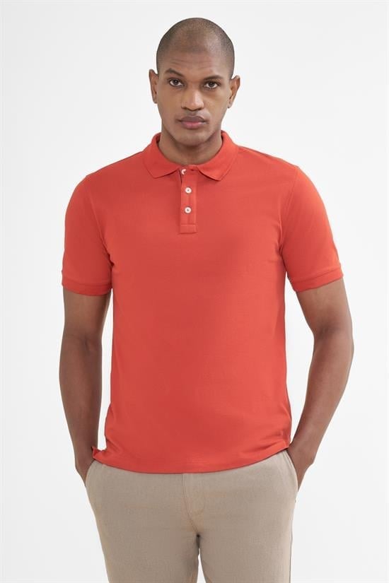 İntersivin Polo Yaka Kiremit Tshirt - SD-01