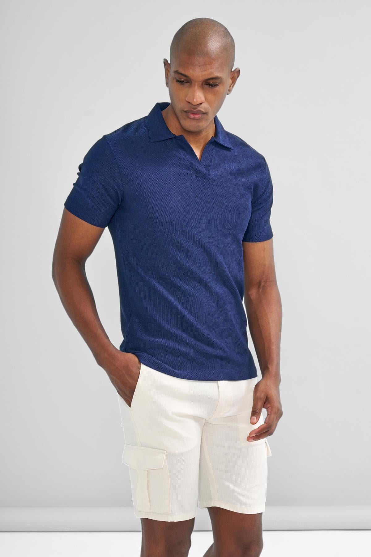 İntersivin Polo Yaka Lacivert Tshirt - SVŞ-01
