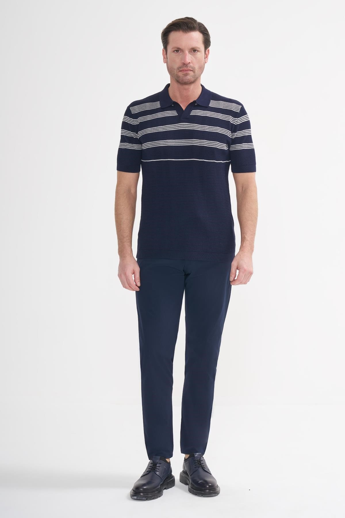 İntersivin Polo Yaka Lacivert Tshirt - SY-11