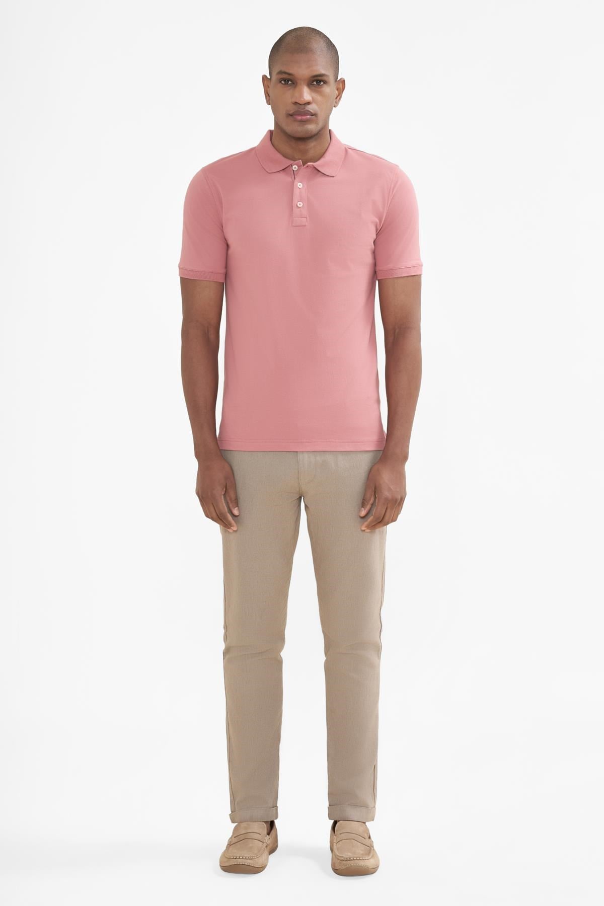 İntersivin Polo Yaka Pudra Tshirt - SD-01