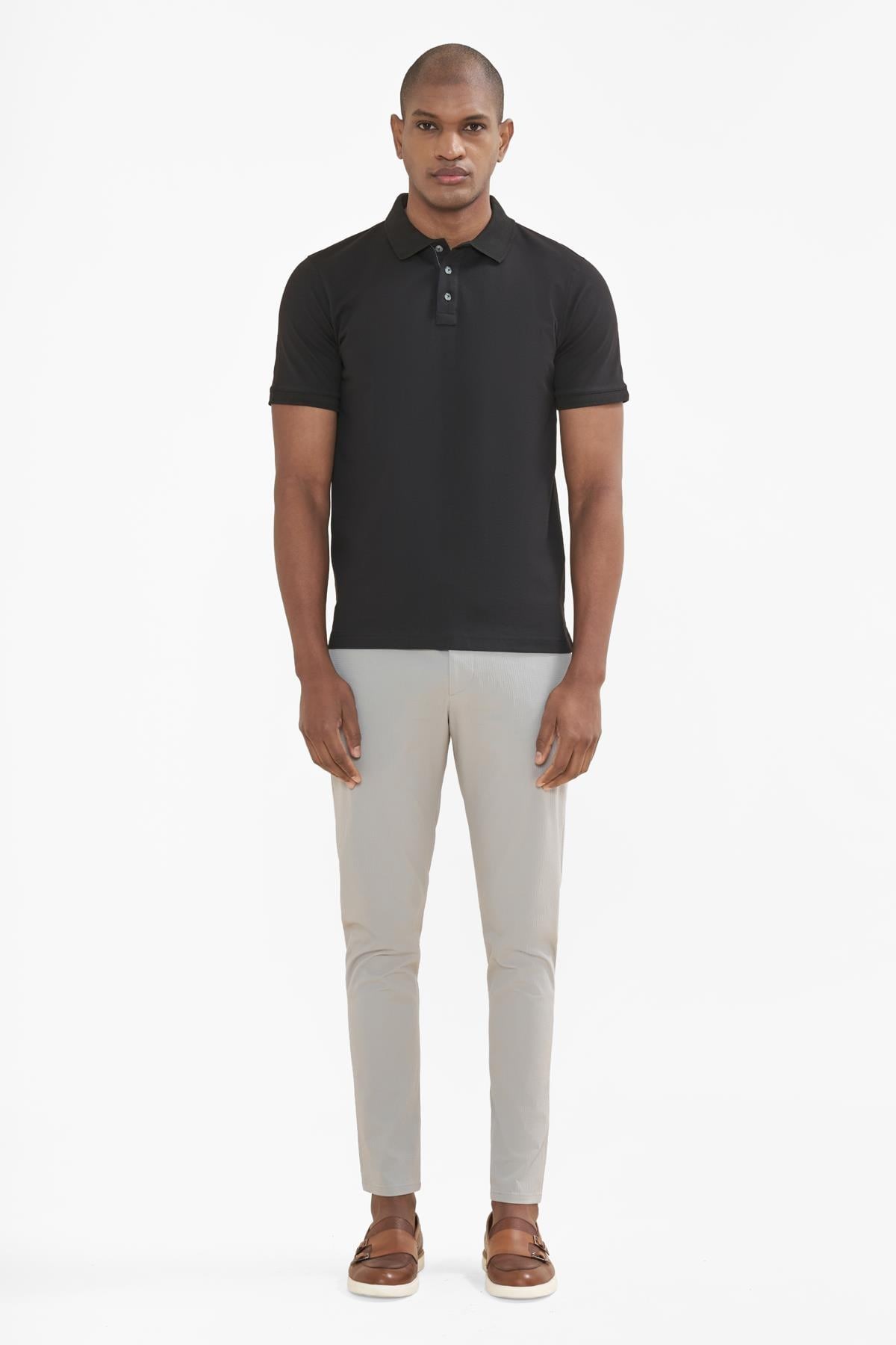 İntersivin Polo Yaka Siyah Tshirt - SD-01