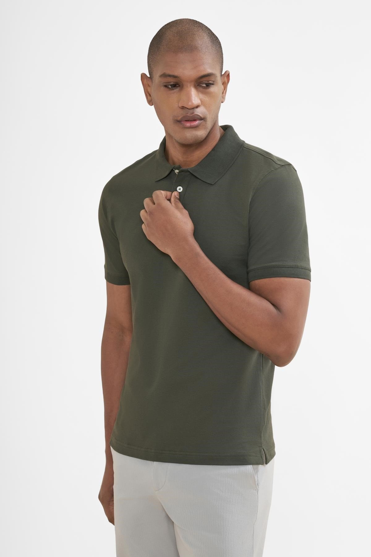 İntersivin Polo Yaka Yeşil Tshirt - SD-01