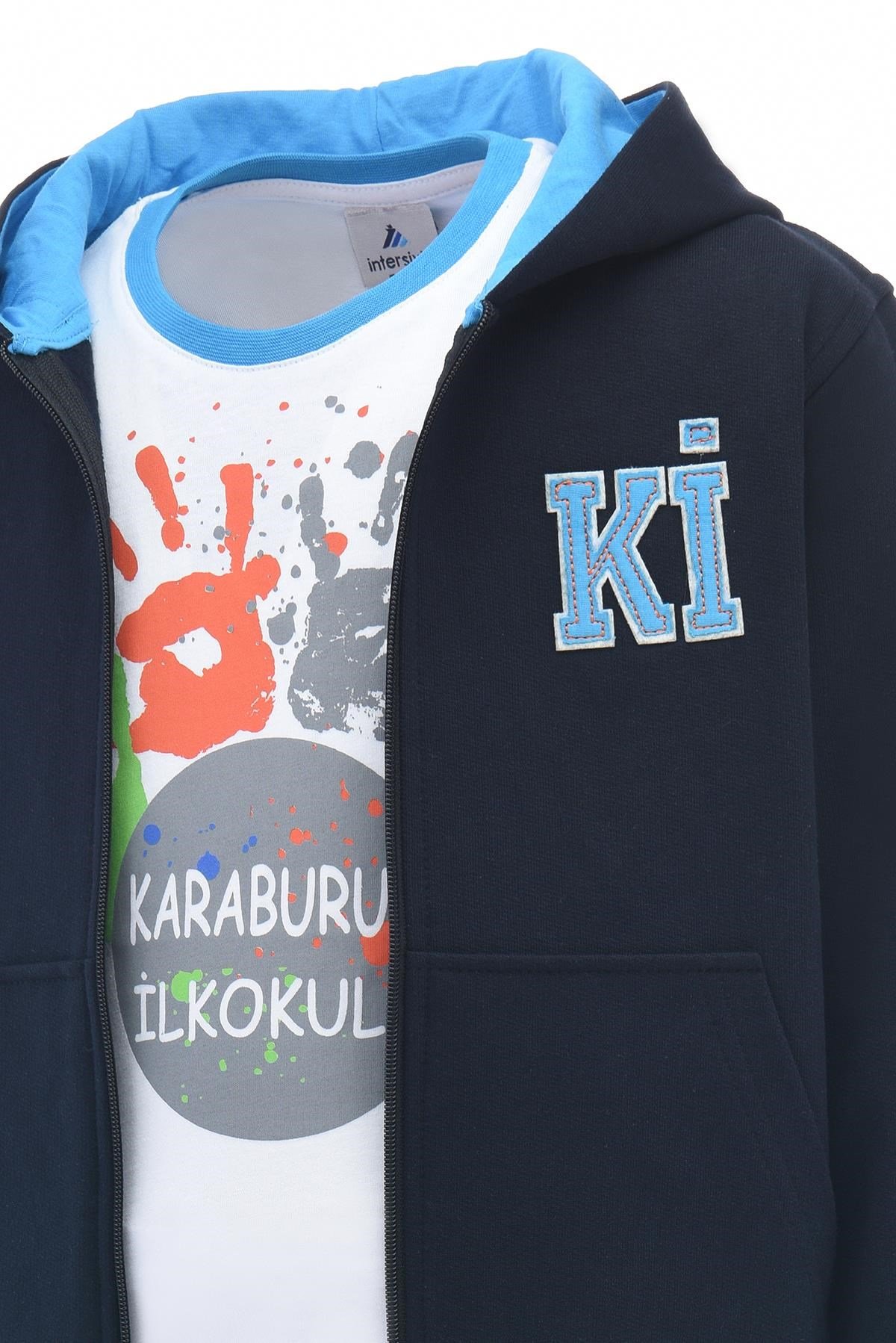 Karaburun İlkokulu Kapüşonlu Fermuarlı Mont (Kız-Erkek)