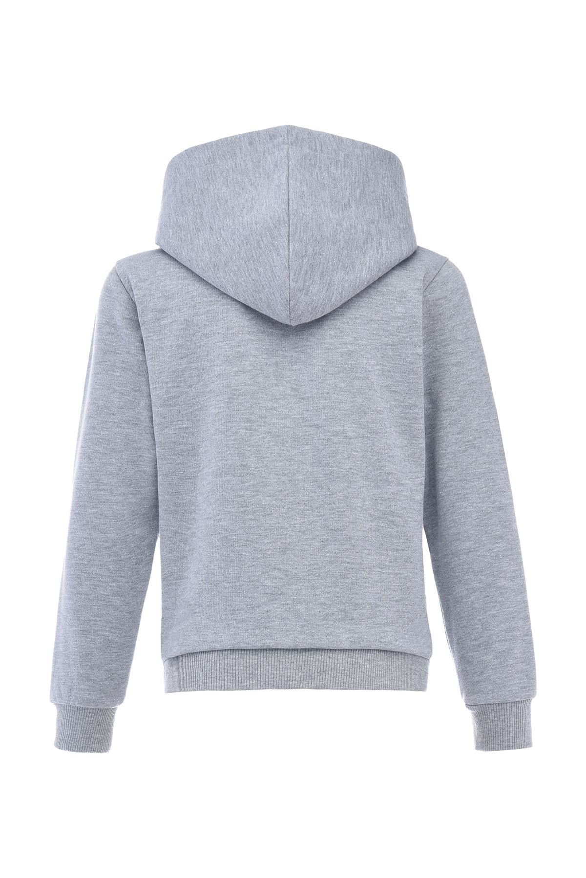 Karaburun İlkokulu Kapüşonlu Gri Sweat (Kız-Erkek)