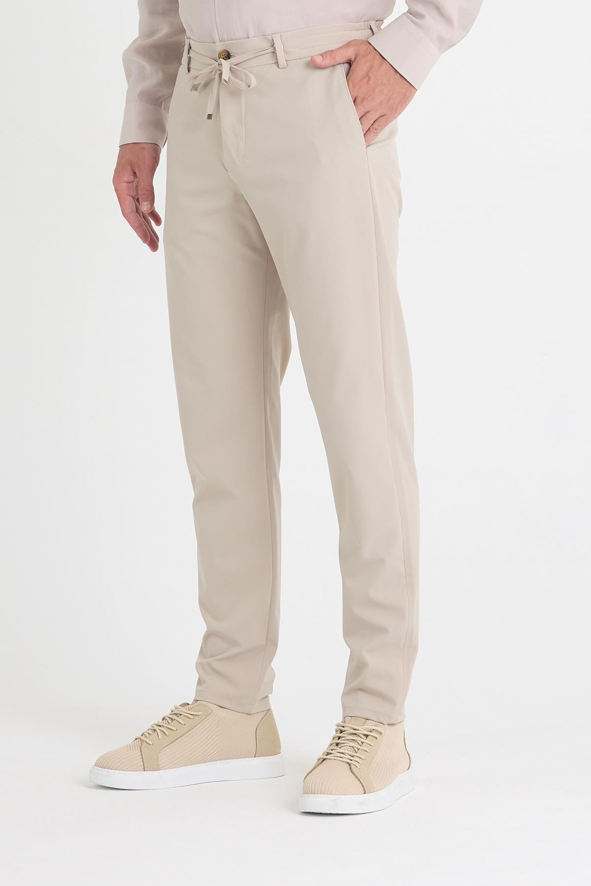 LTF-07 Slim  Fit  Pantolon - Bej