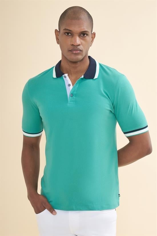 Polo Yaka Mint Tshirt - İBR-01