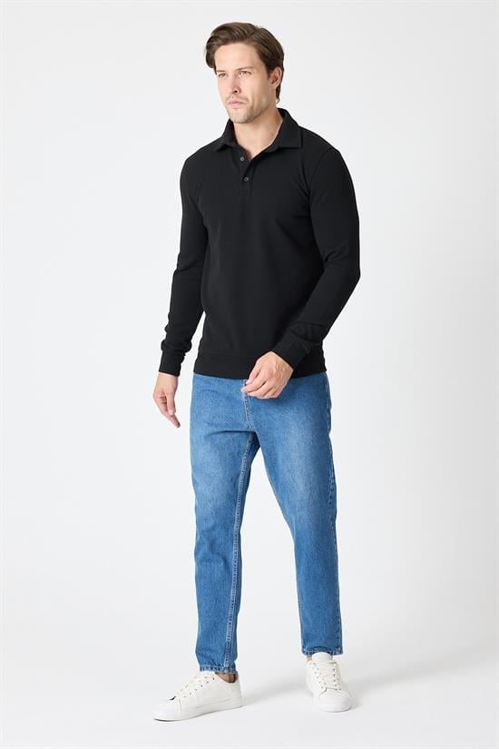 Polo Yaka Sweatshirt
