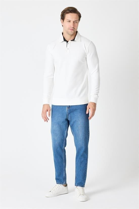 Polo Yaka Sweatshirt