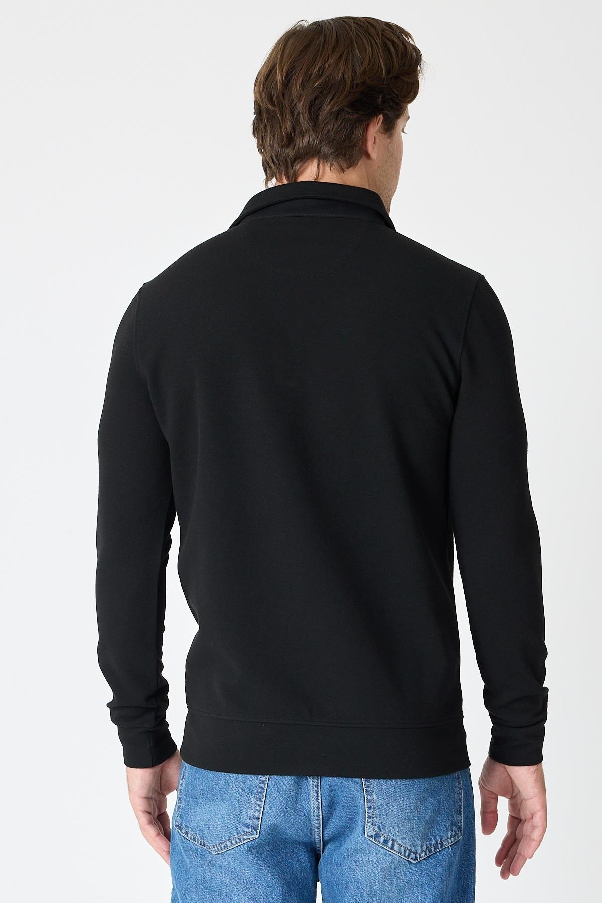 Polo Yaka Sweatshirt