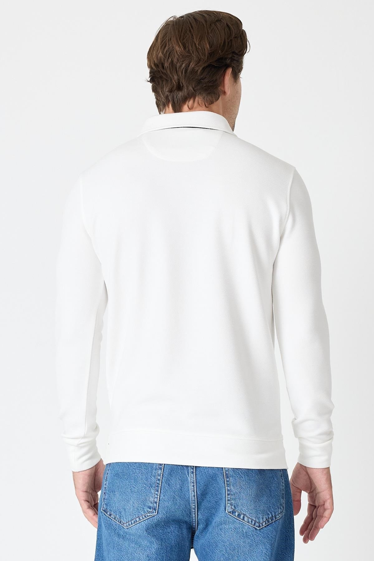 Polo Yaka Sweatshirt
