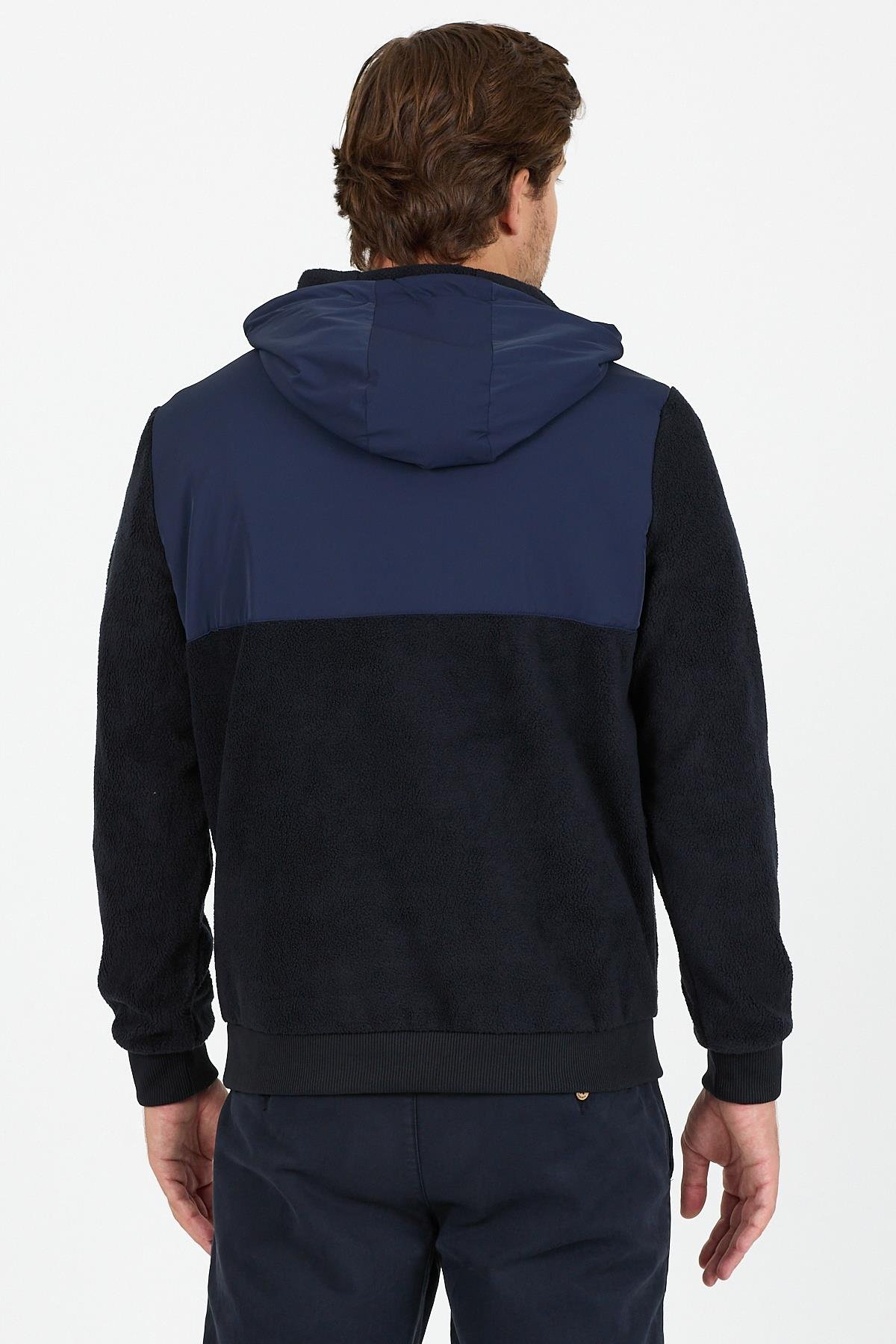 PSK-03 Cepli Cıt Cıtlı Sweatshirt- Lacivert