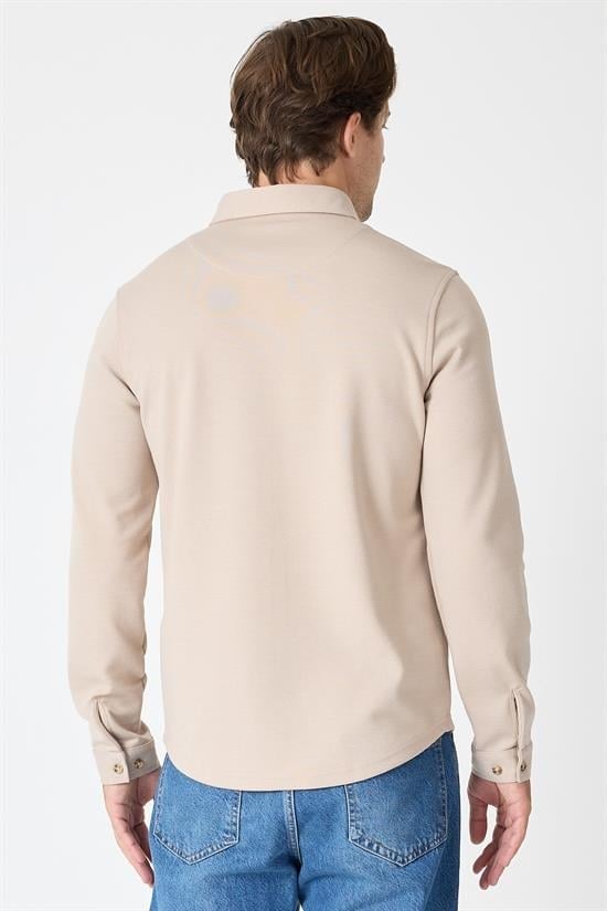 Slim Fit Basic Likralı Gömlek