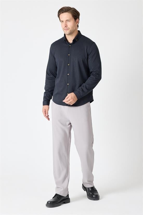 Slim Fit Likralı Gömlek