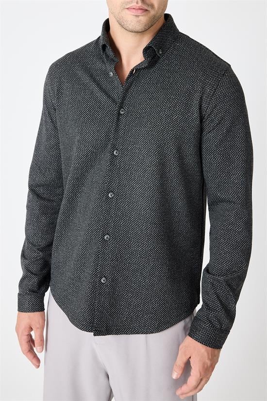 Slim Fit Likralı Gömlek