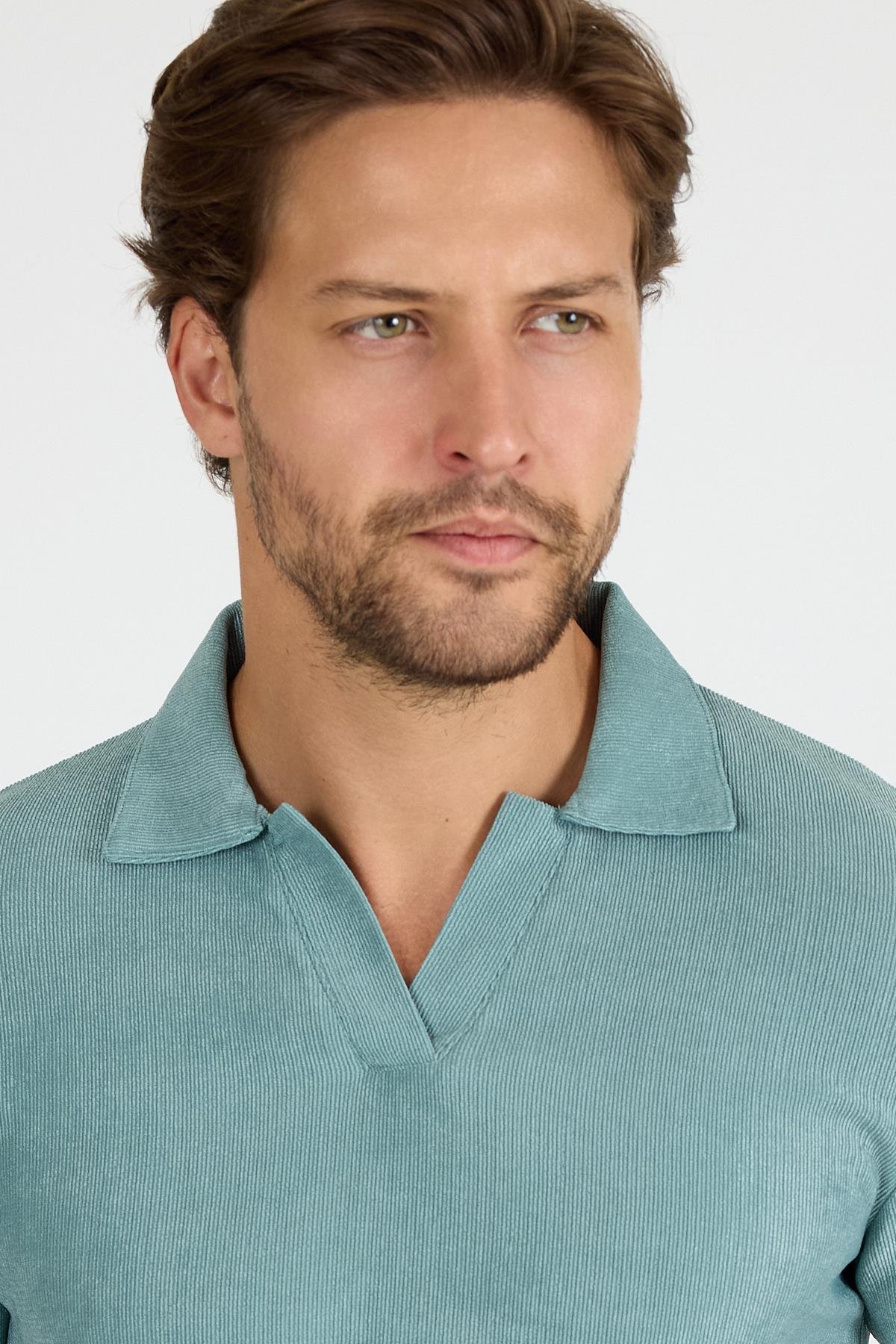 SVŞ-01 Polo Yaka T-Shirt - Çağla
