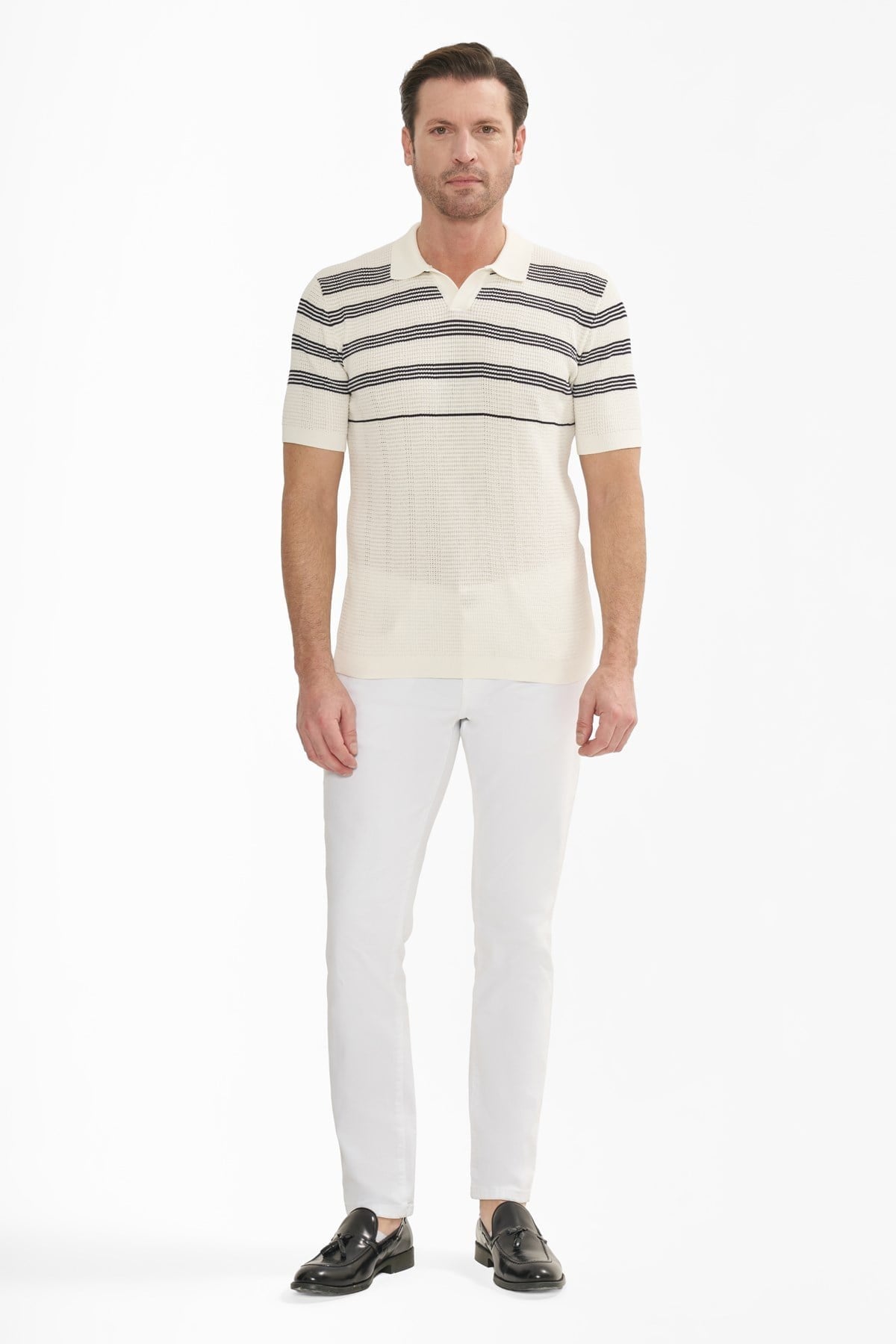 T-İntersivin Polo Yaka Bej Tshirt - SY-11
