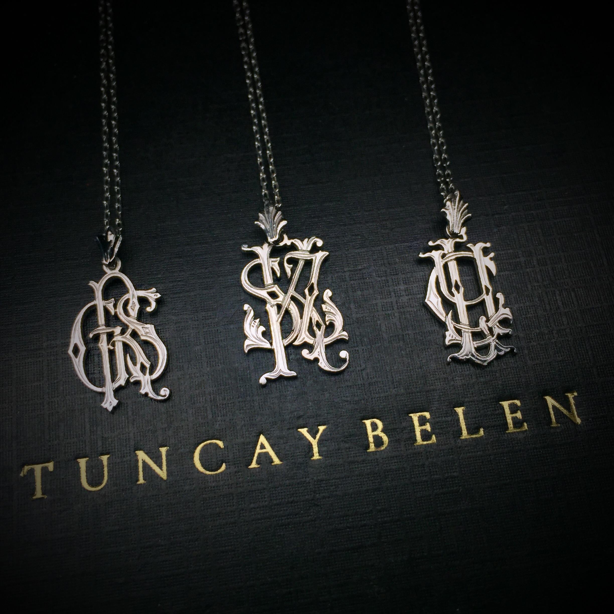 3 Harf Minimonogram Kolye