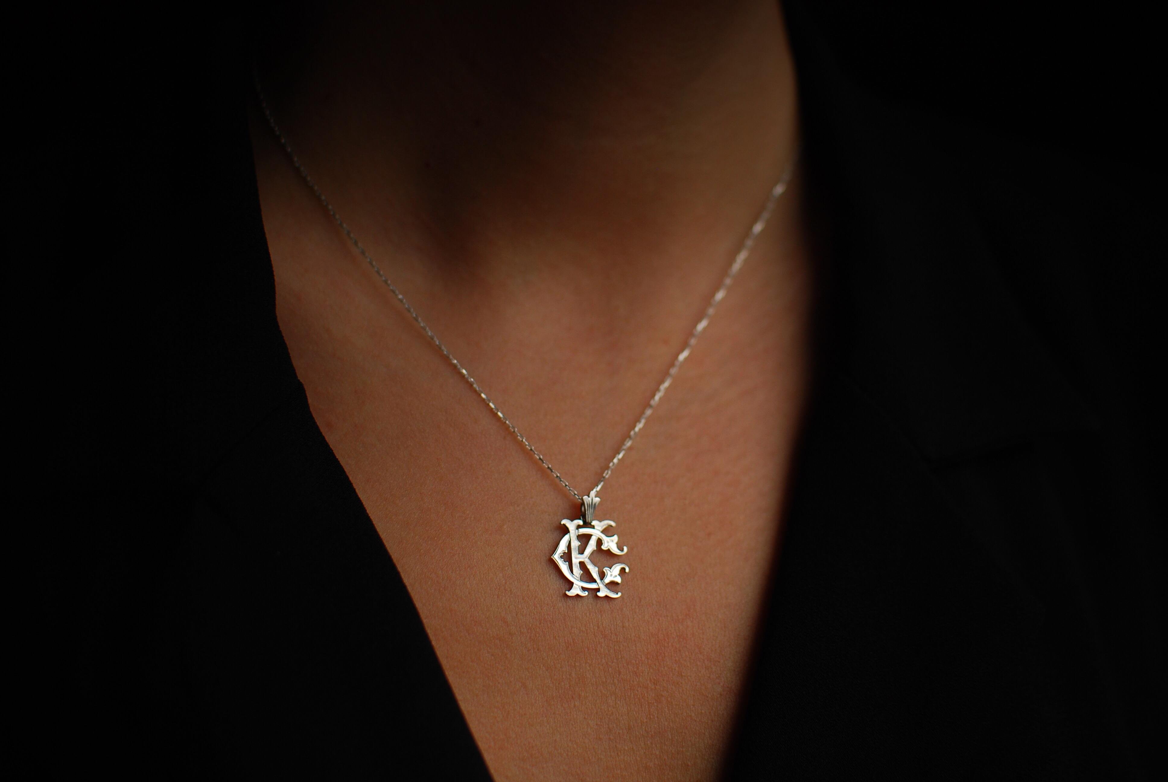 Minimonogram Harf Kolye