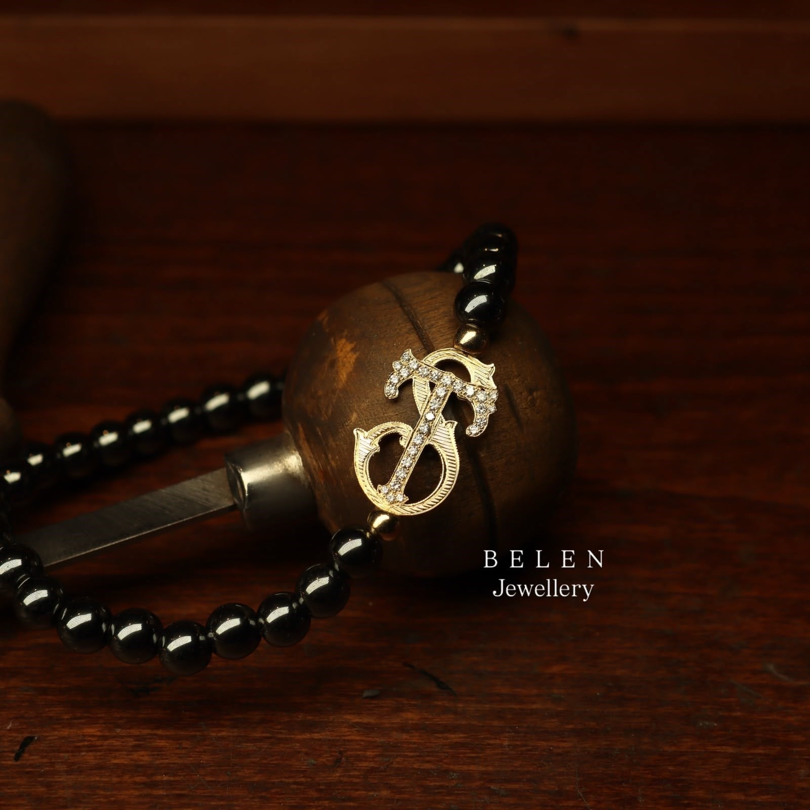 Monogram Bileklik (14 Ayar Altın Kaplama )