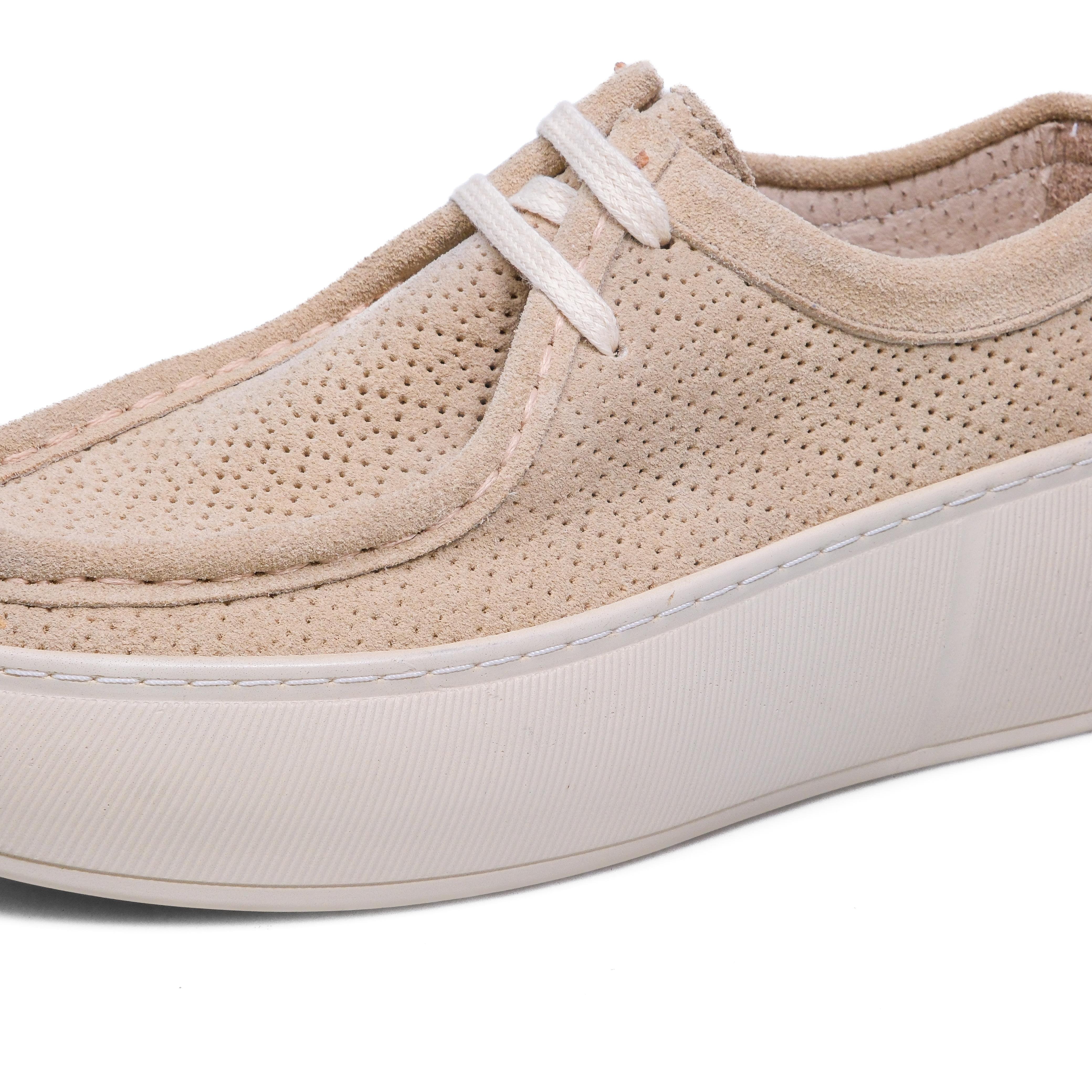 Motta Hakiki Deri Bej Sneaker