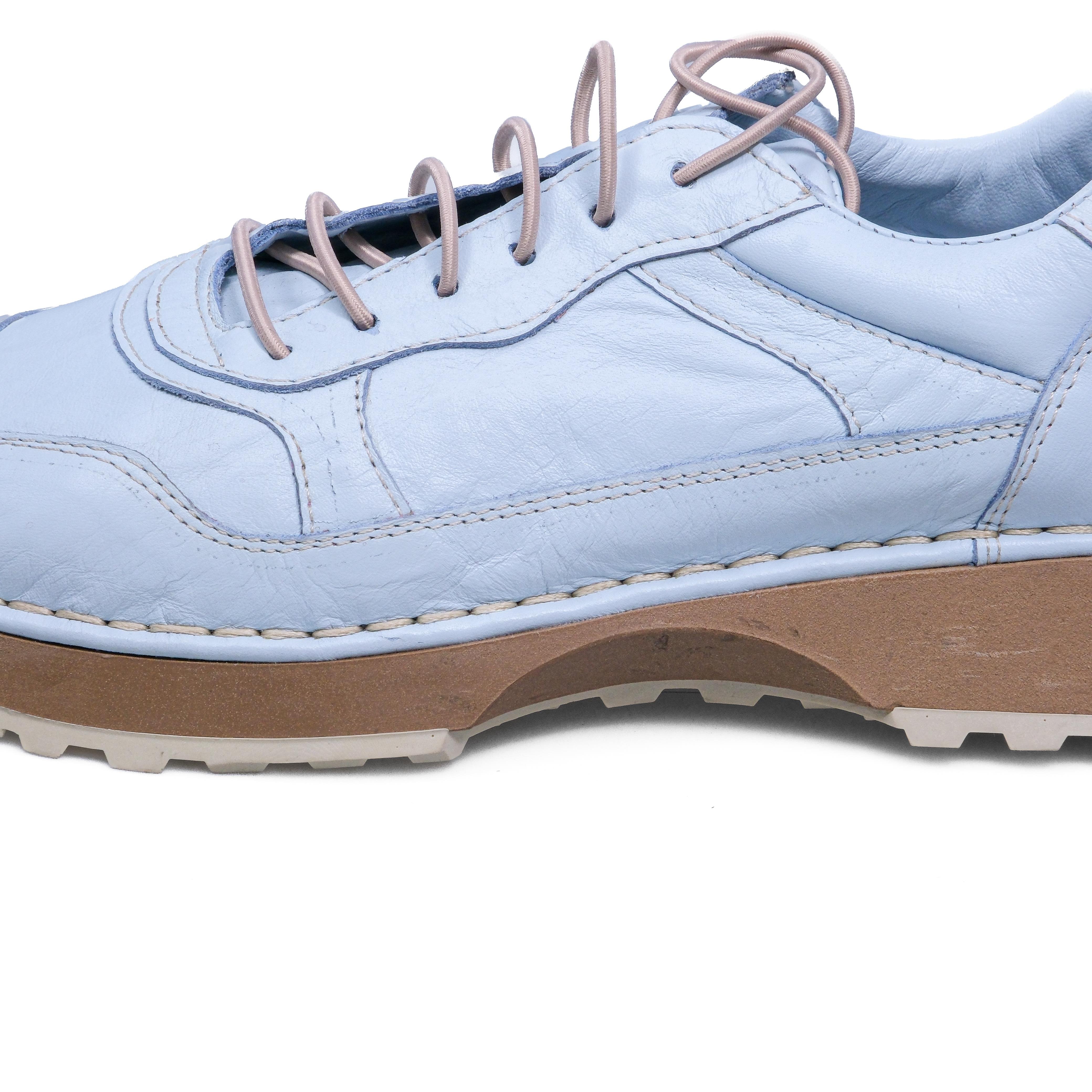 Waira Hakiki Deri Mavi Sneaker