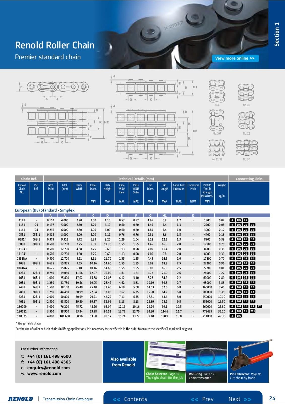 06B1 TEK SIRA 5 METRE ZİNCİR--- SD06B1